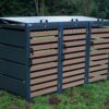 Metal Wheelie Bin Storage-Triple - Image 4