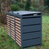 Metal Wheelie Bin Storage-Triple - Image 3