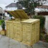 Wooden Wheelie Bin Cover – Triple - Image 23