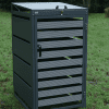 Wheelie Bin Storage-Single Galvanized Steel Bin Cover-Grey - Image 7