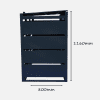 Wheelie Bin Storage - Premium Double Galvanized Steel Wheelie Bin Cover in Grey - Image 5